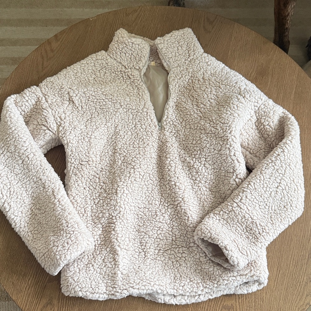 Cozy Cream Sherpa Pullover